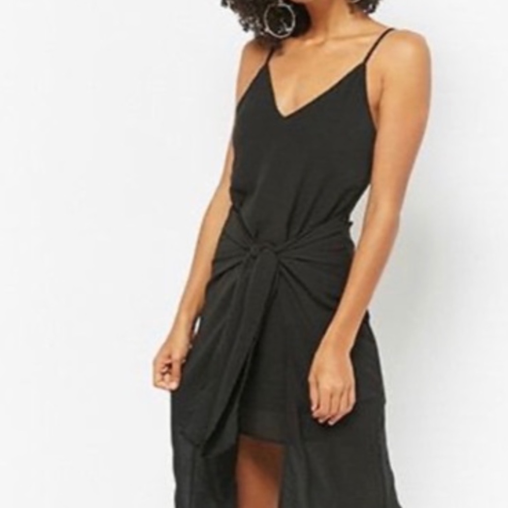 Selfie Leslie Front Tie Wrap Dress